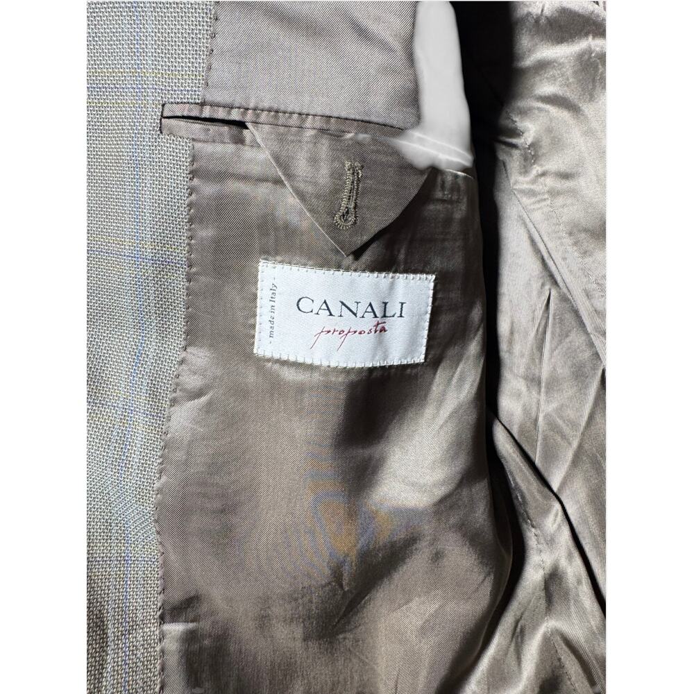 VTG Canali Proposta Blazer Jacket Mens 54 L Brown Wool 3-Button Classic Formal - Picture 9 of 16